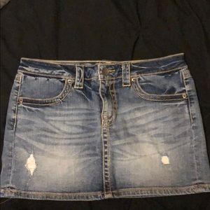 VS mini denim skirt